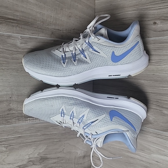 Nike Quest Womens Running Shoes Size 7 Platinum Grey Light Blue AA7412-008 - Picture 5 of 9